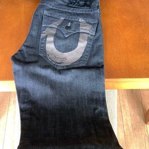 True Religion black BILLY mens jeans